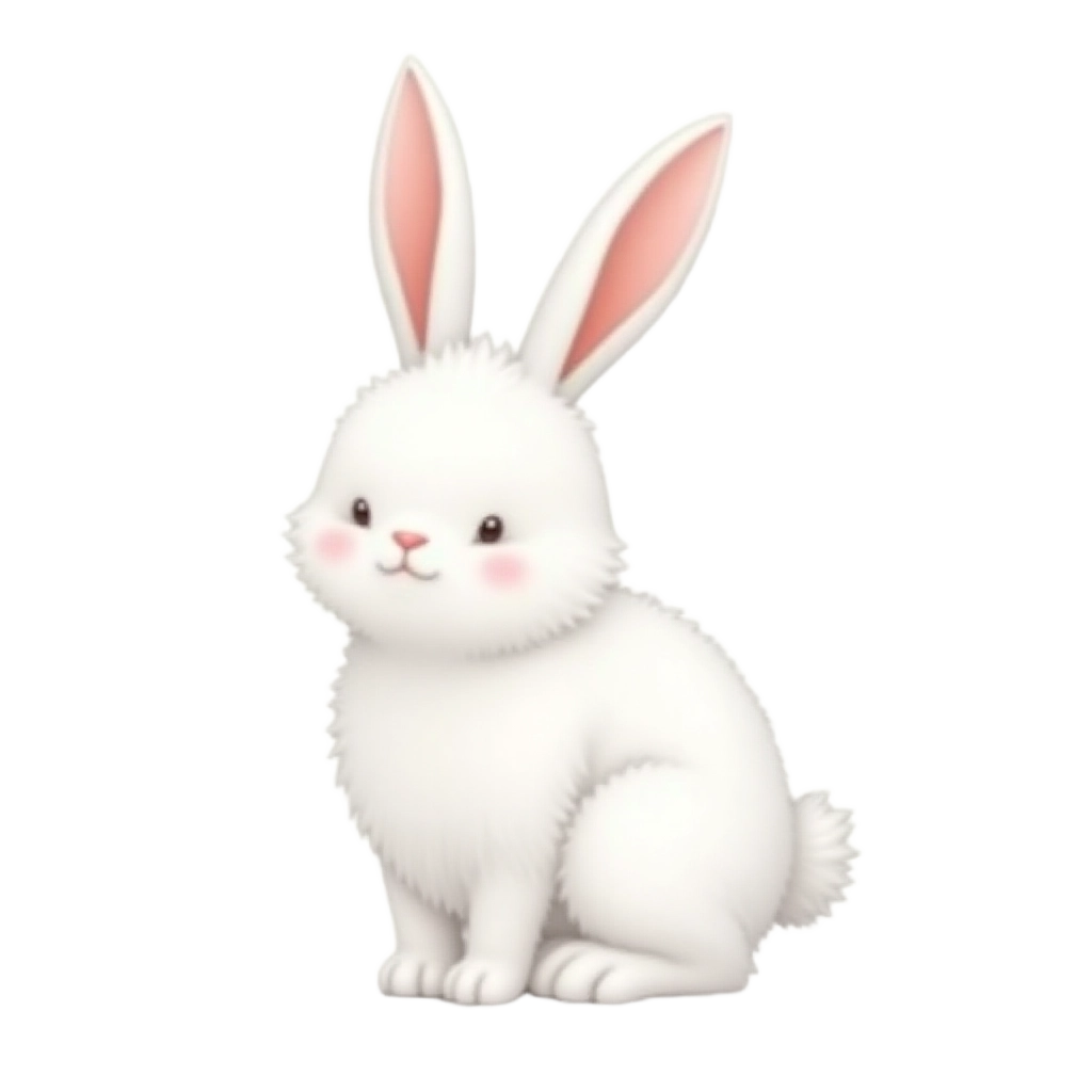 Adorable White Rabbit